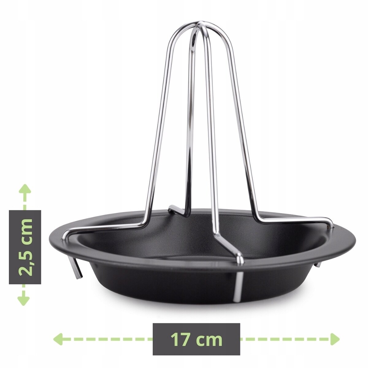 Stojak ruszt do pieczenia całego kurczaka 17cm do piekarnika KAMILLE