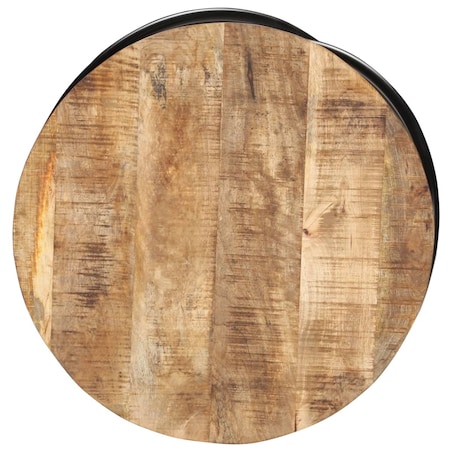 vidaXL Stolik kawowy, czarny, 60x60x40 cm, lite, surowe drewno mango