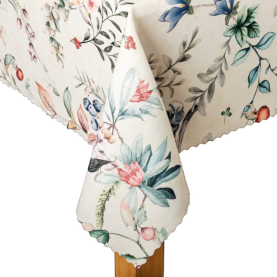 Obrus plamoodporny Elbrus Kwiaty - 130x200 cm - wielokolorowy