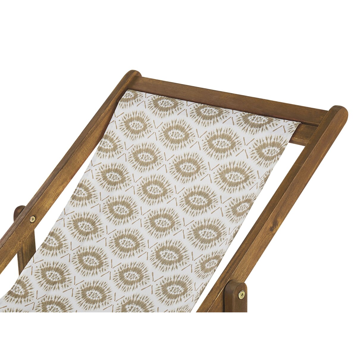 Zestaw 2 leżaków ogrodowych jasne drewno akacjowe beżowy ANZIO