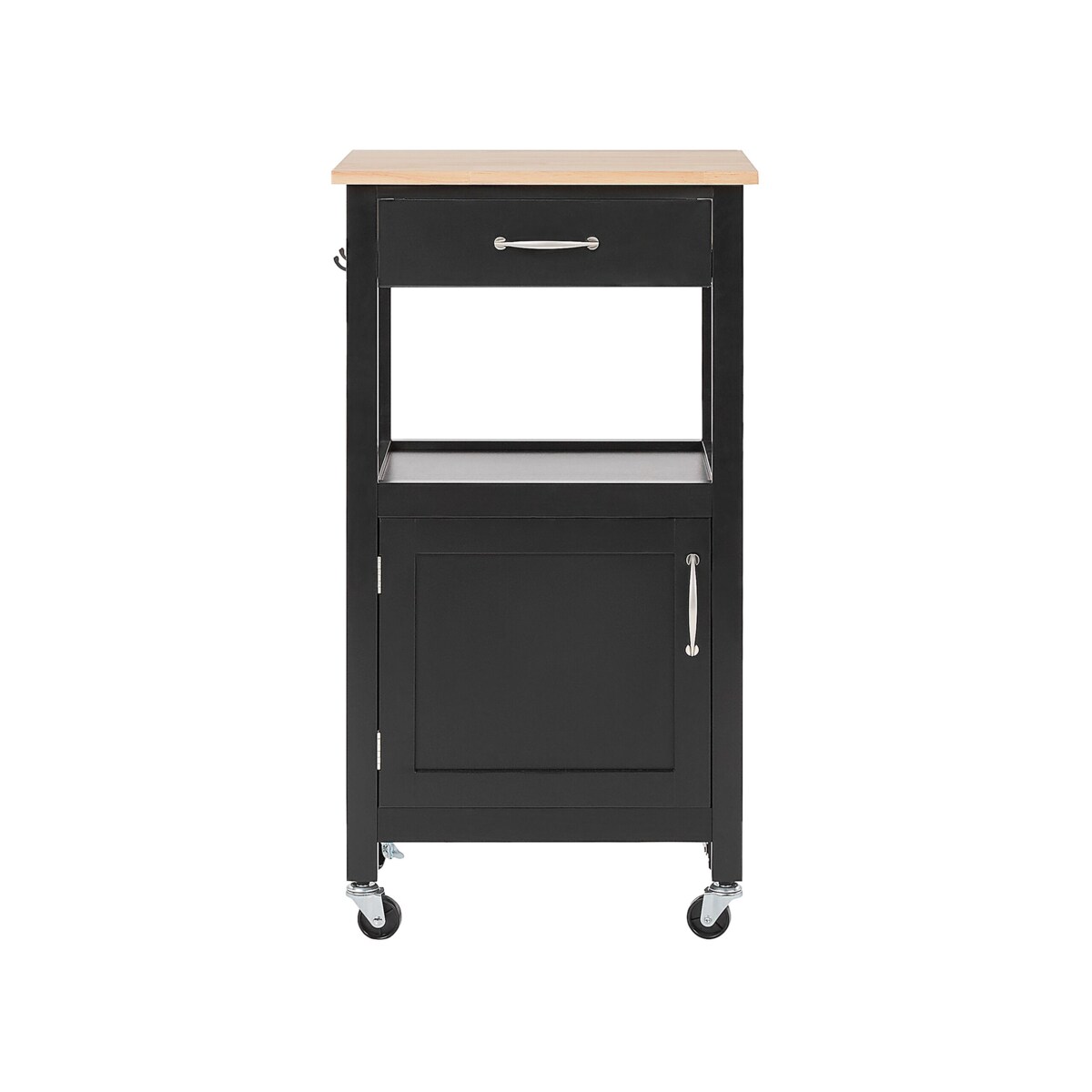 Wózek kuchenny z szufladą czarny SIENA
