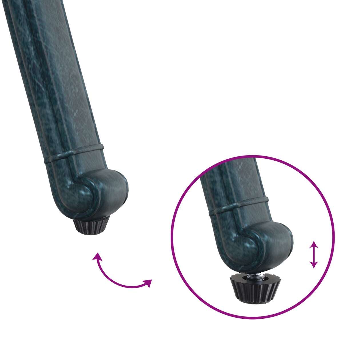 Krzesła ogrodowe vidaXL 2 szt. Zielone z aluminium