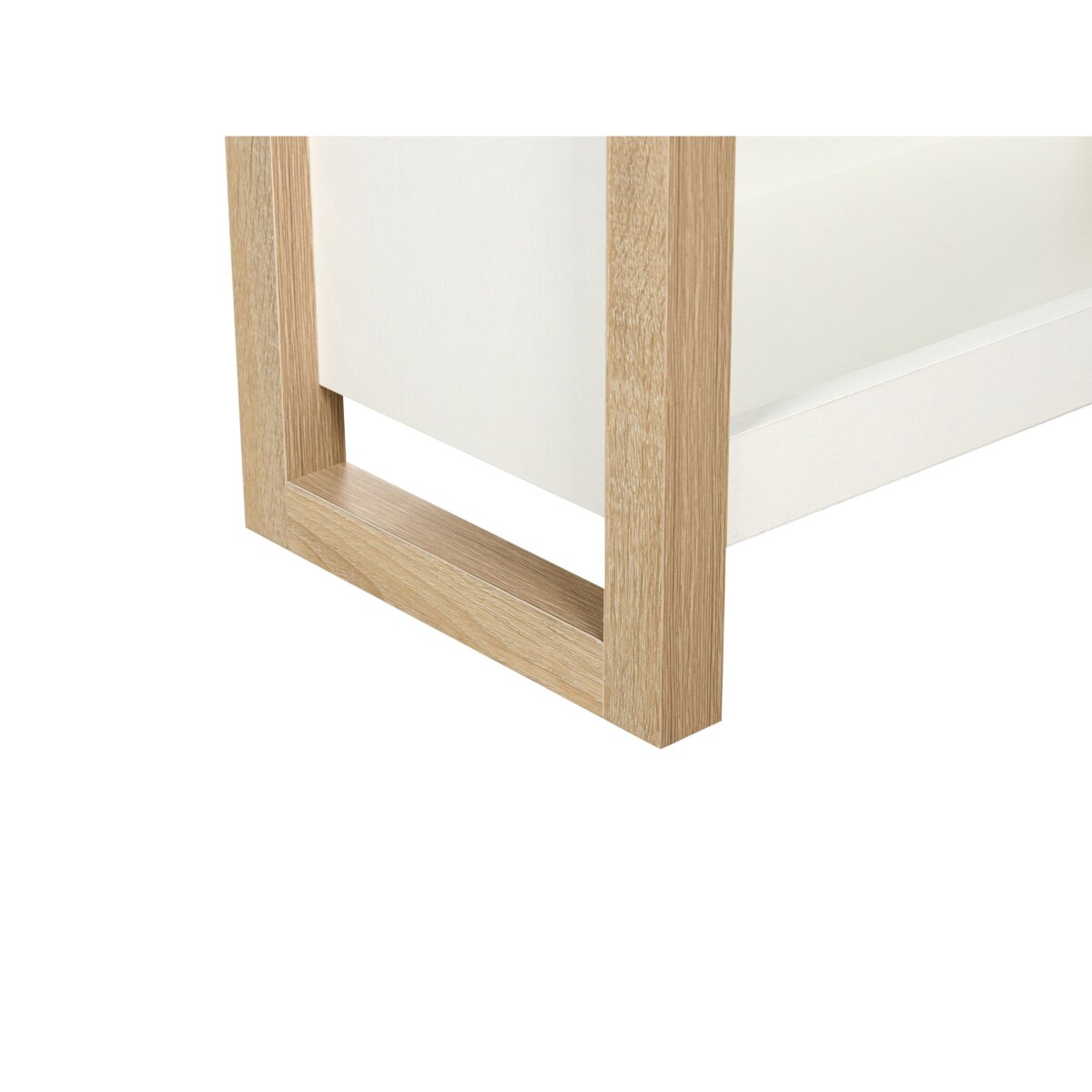 Regał 3 półki jasne drewno z białym JOHNSON