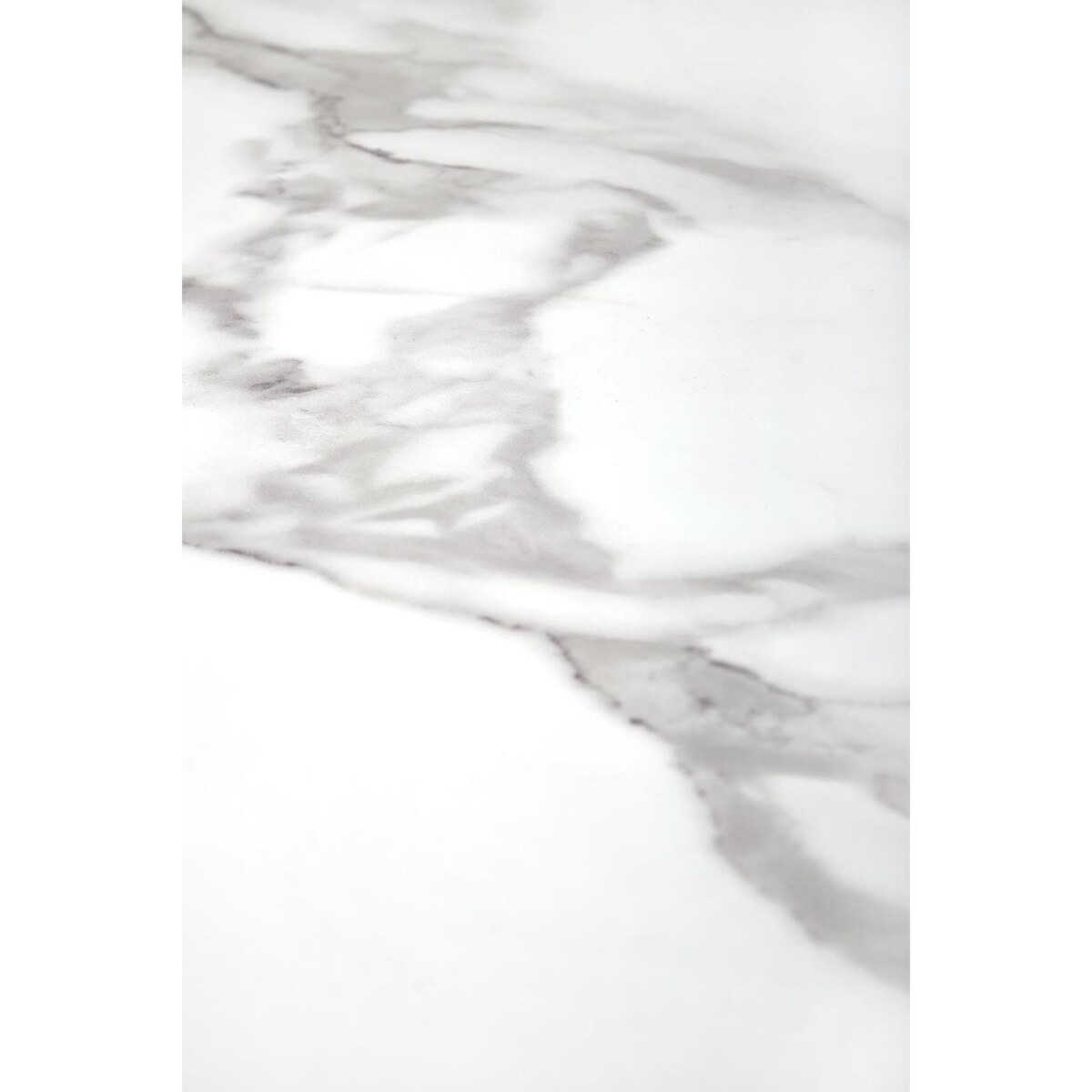 STÓŁ OKRĄGŁY Mosa biały CERAMICZNY BLAT czarno-złota noga