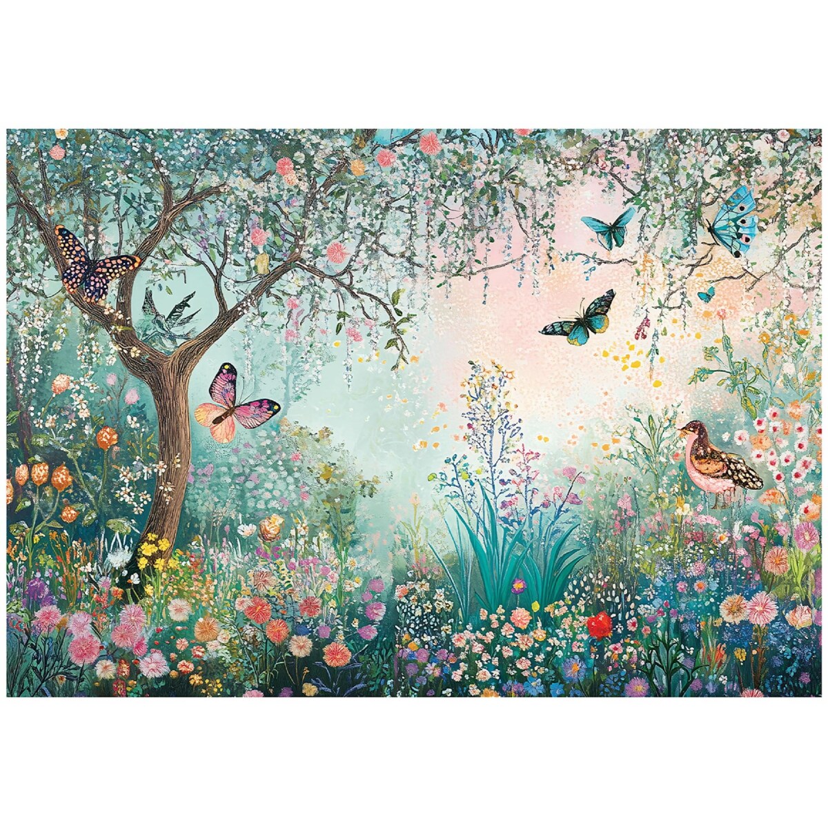 Fototapeta Dla Dzieci Na Flizelinie Zaczarowny Drzewa Niebieski 400x280