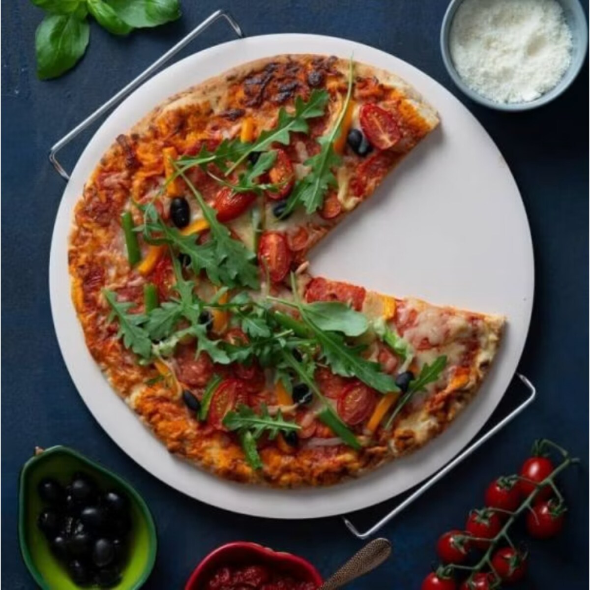 Kamień do pizzy z uchwytem World Foods, 33 cm, Typhoon