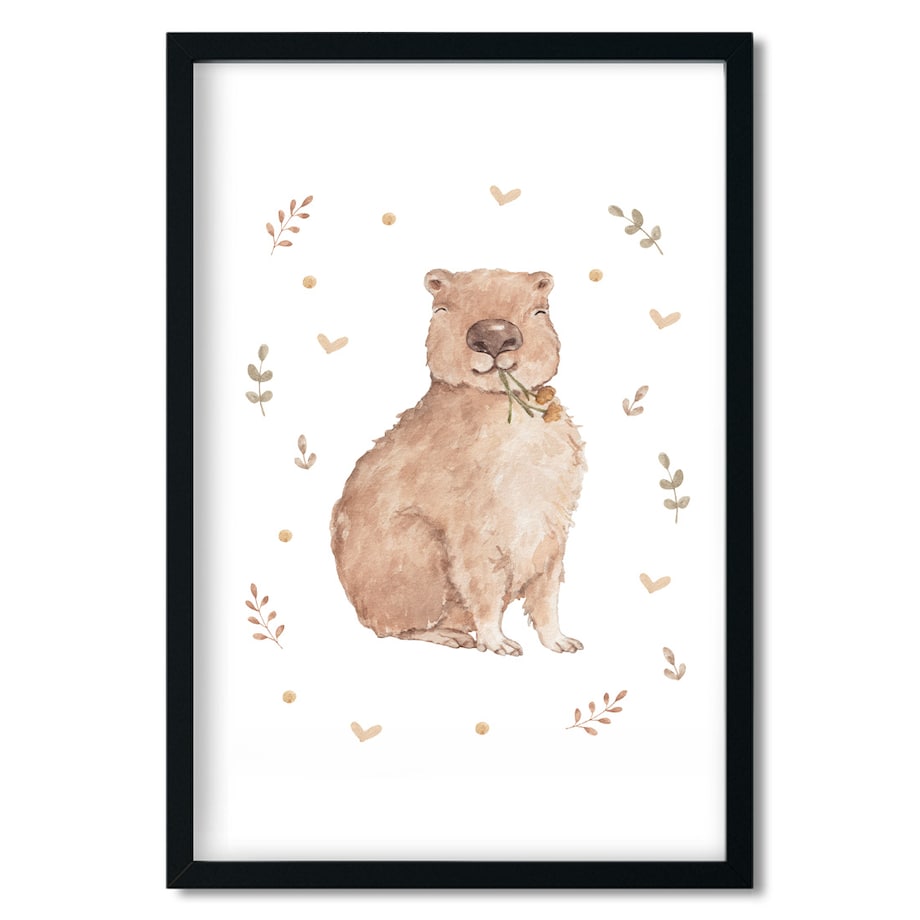 3 x plakat dla dzieci | zestaw kapibara 40x50