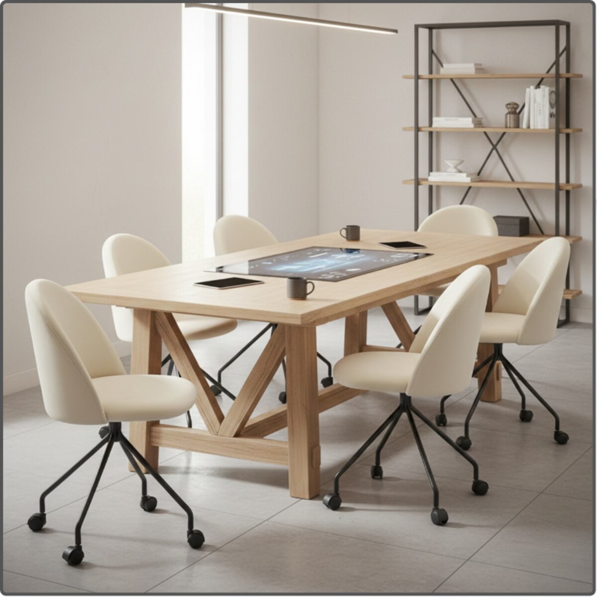 Fotel biurowy krzesło obrotowe do biurka ucznia gabinetu regulowane beżowe