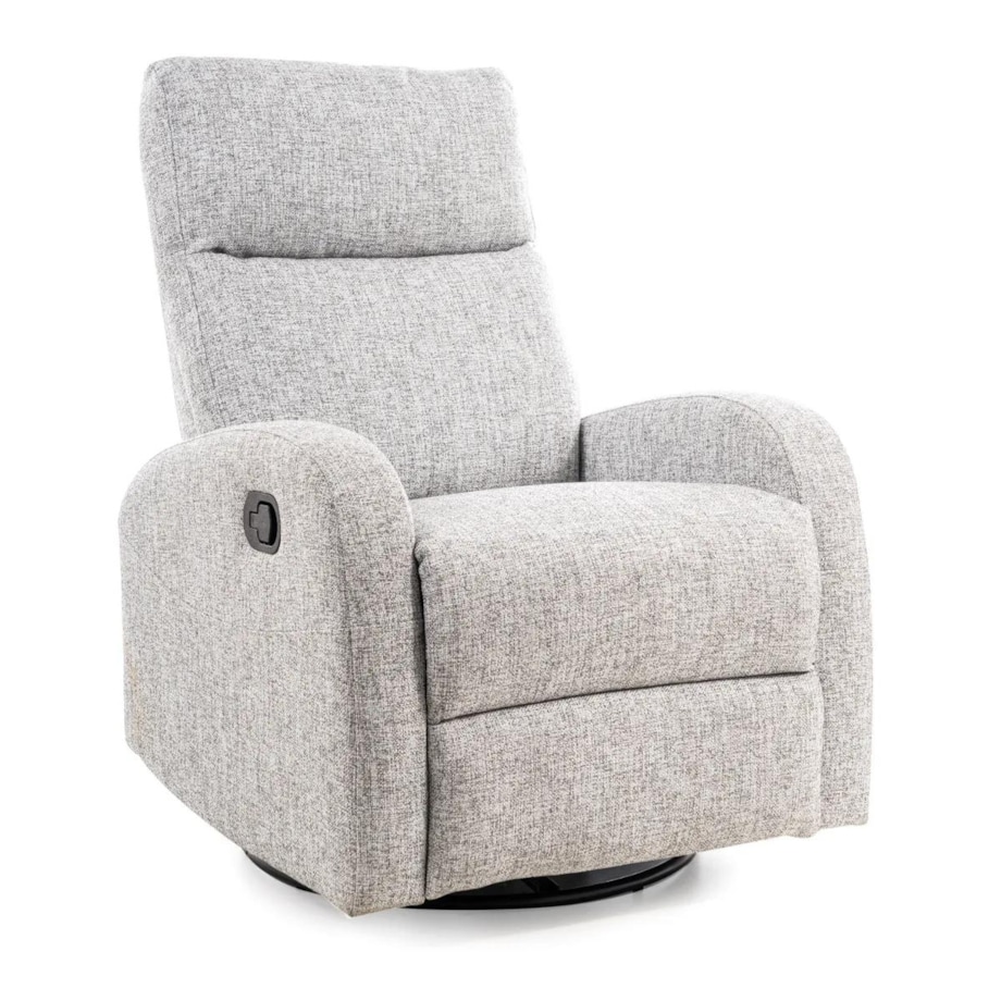 Fotel rozkładany OLIMP szary obrotowy