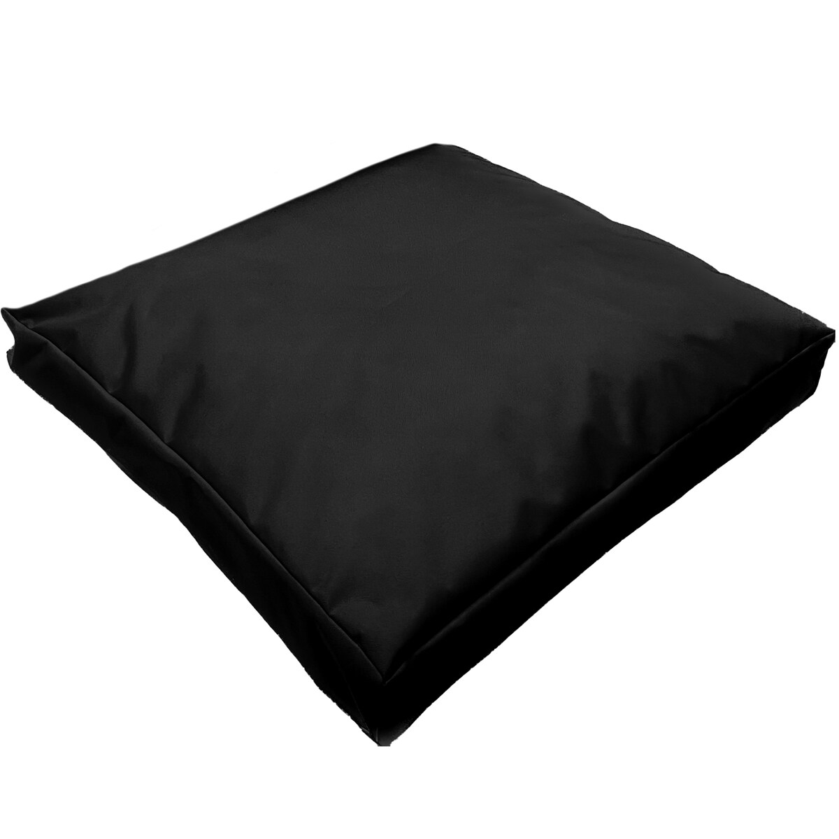 Poduszka Ogrodowa Płaska Pianka Z Zamkiem 60X60 Wodoodporna Czarna