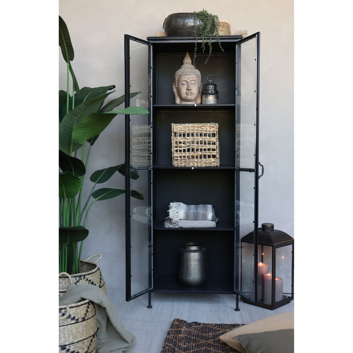 Witryna metalowa z dwoma drzwiami Factory