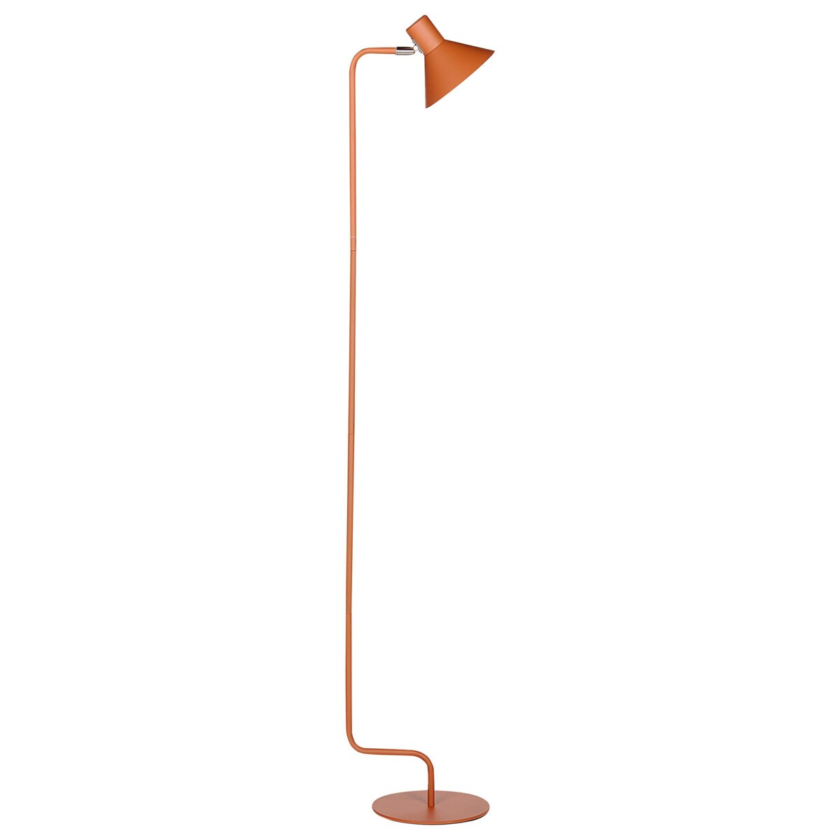Lampa podłogowa regulowana metalowa pomarańczowa RIMAVA