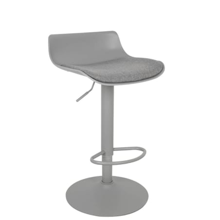 Szary hoker Snap Bar Tap z podnóżkiem poduszka regulacja