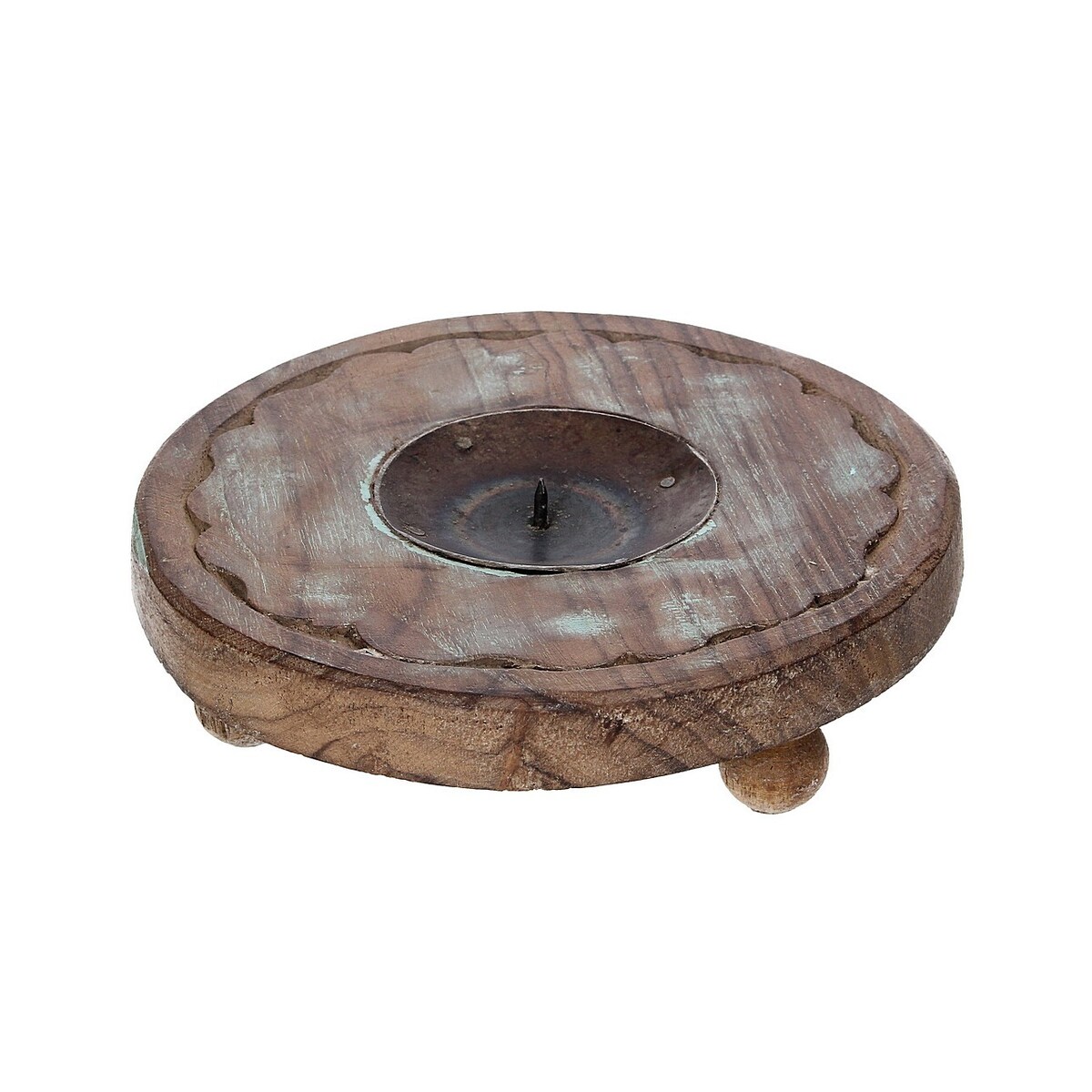 Podstawka na świecę Rustic Flame 15 cm, 15x15x7 cm