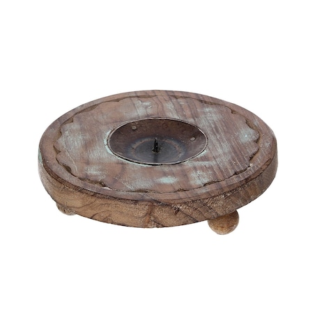 Podstawka na świecę Rustic Flame 15 cm, 15x15x7 cm