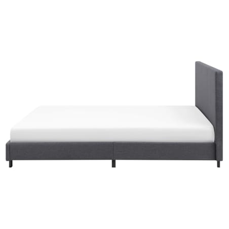 Łóżko wodne tapicerowane 160 x 200 cm szare ALBI