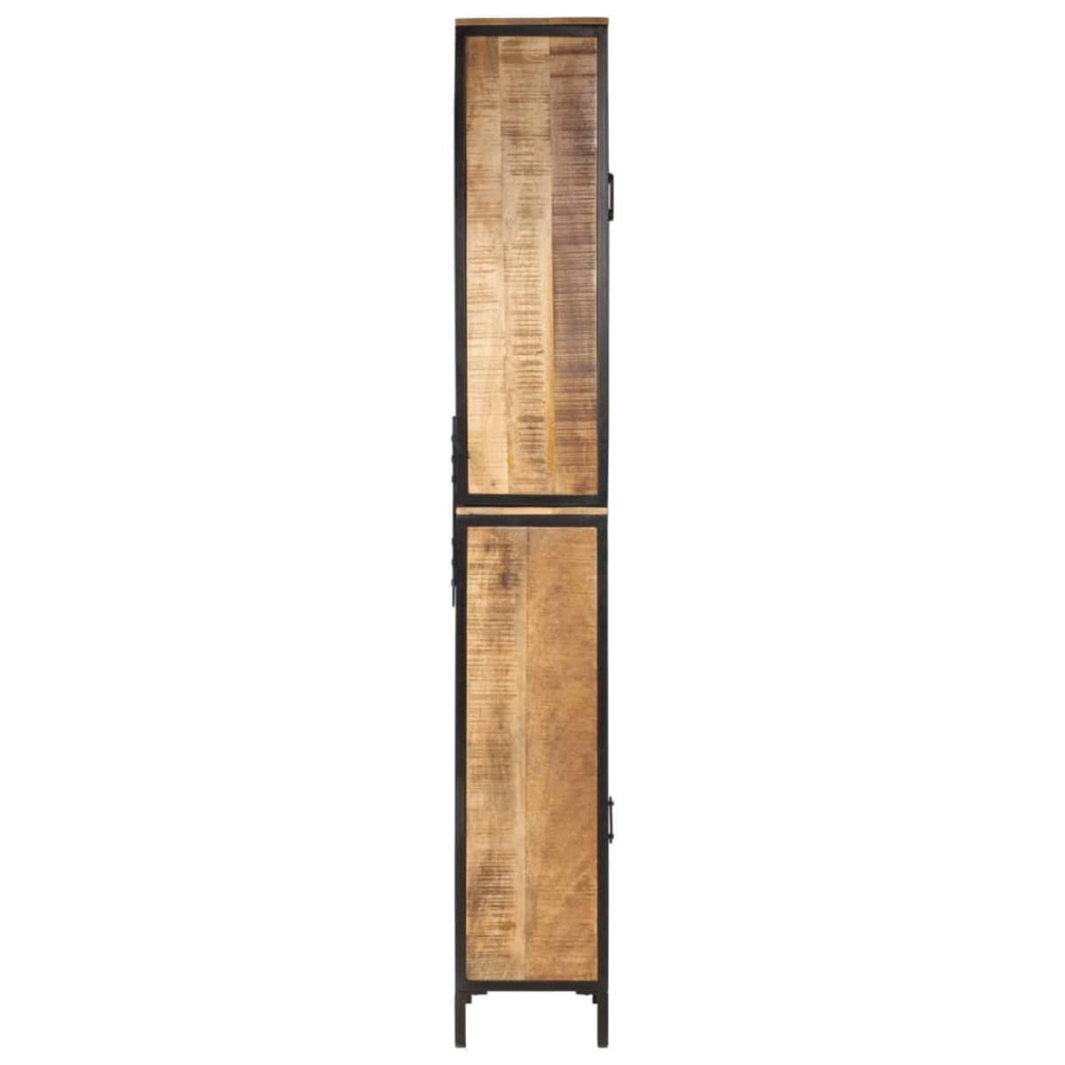 vidaXL Szafka łazienkowa, 40x27x180 cm, żelazo i lite drewno mango