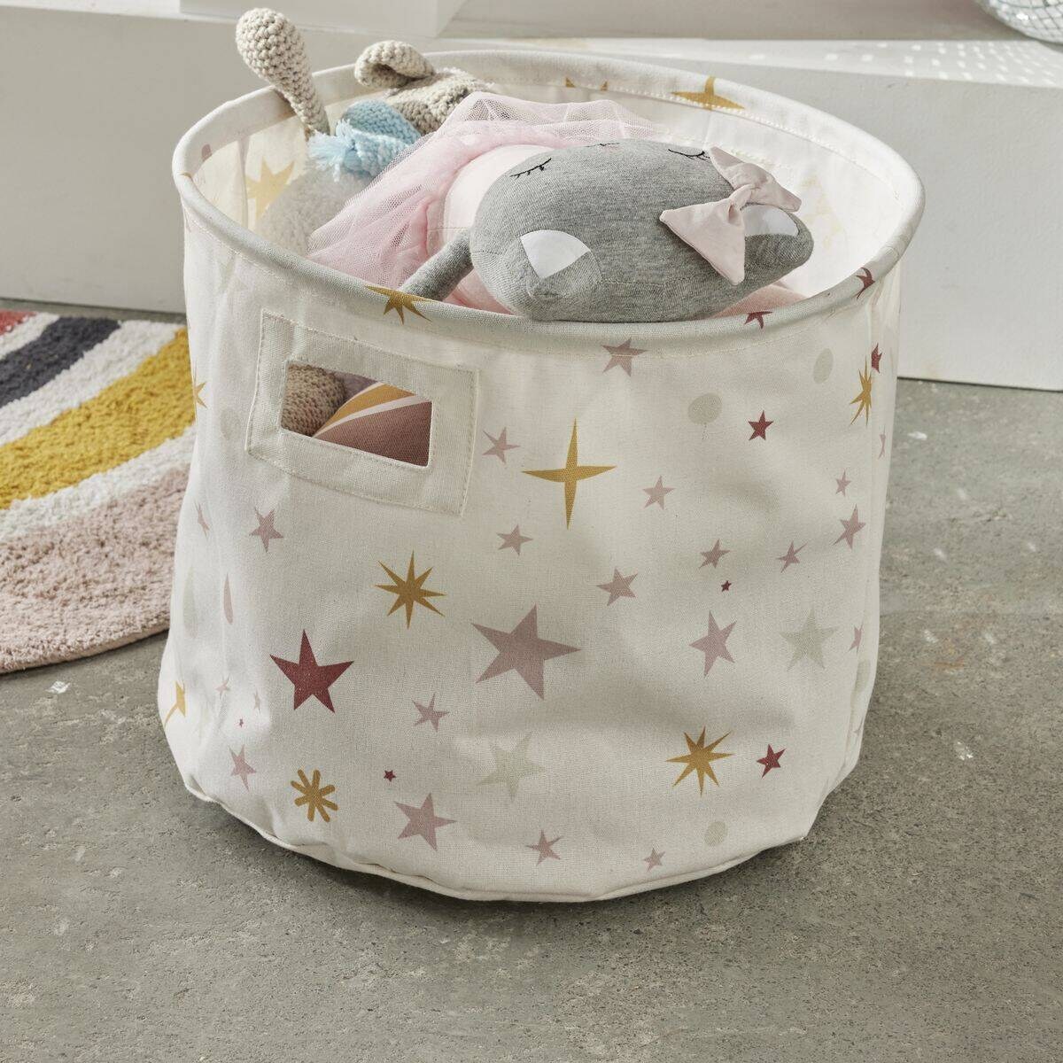 Kosz na zabawki okrągły HEAD IN THE CLOUDS, Ø 38 cm