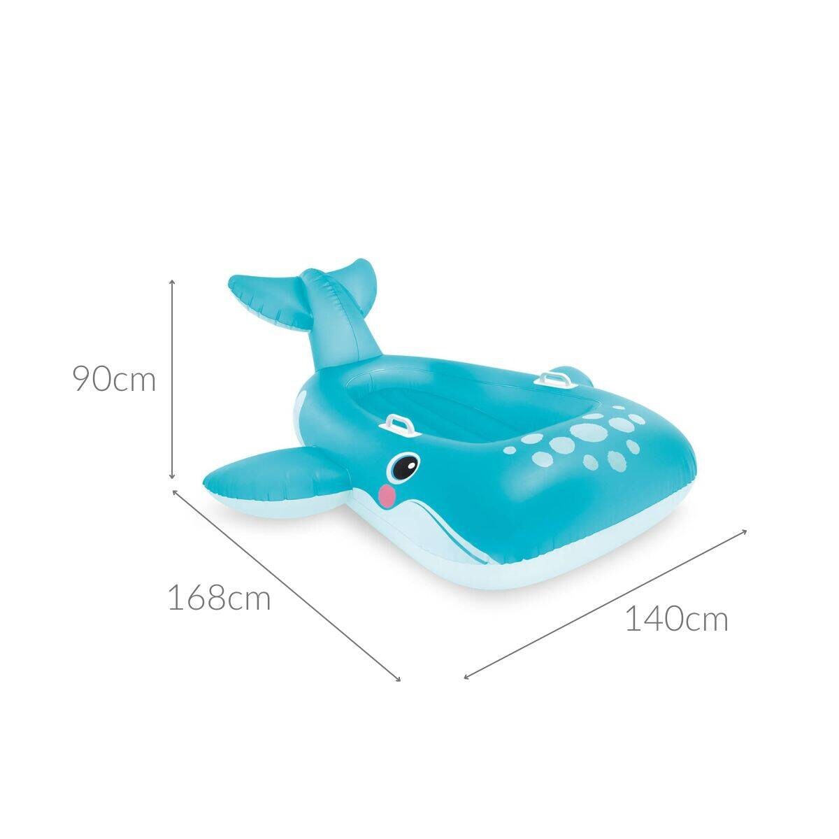 Materac do pływania PŁETWAL, dmuchany, INTEX