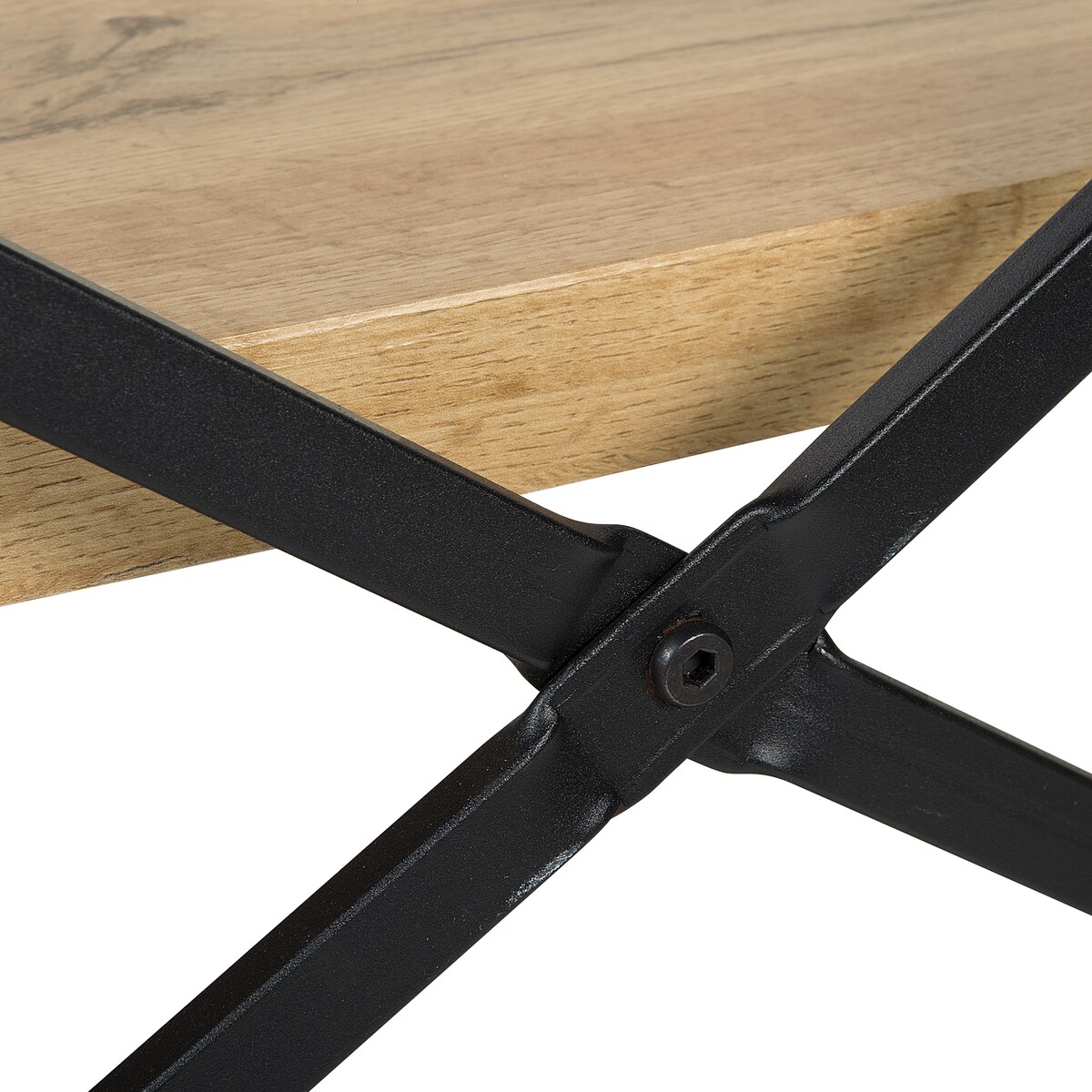 Regał 3 półki TIMBER 111 cm Jasnobrązowy