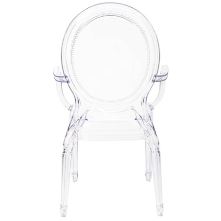 Krzesło Prince Arm KH010100202 do sypialni przezroczyste