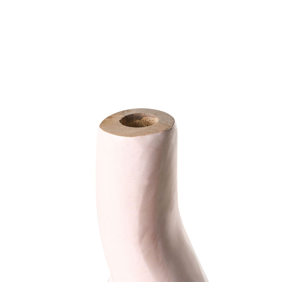 Wazon dekoracyjny LAGOS Drewno mango 40 cm Czarny/ beżowy