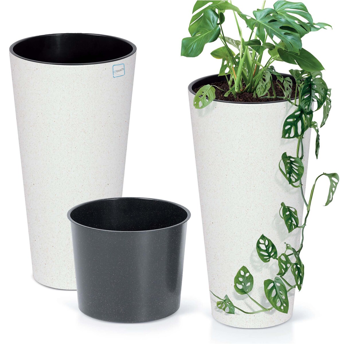 Donica Doniczka Ogrodowa 20 Cm Na Taras Do Ogrodu Domu Eco Wood Biała