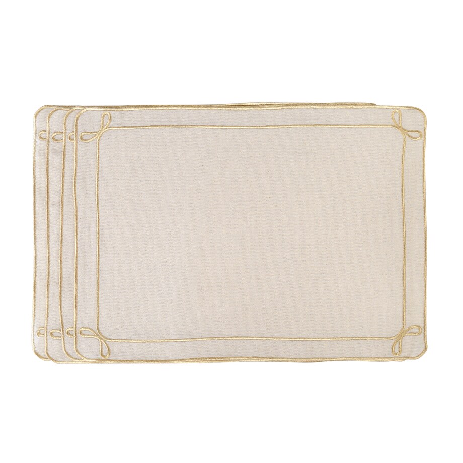 Haftowane podkładki Golden Bows - 4 sztuki