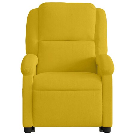 vidaXL Podnoszony fotel masujący, elektryczny rozkładany, żółty