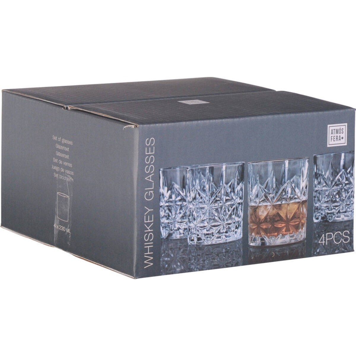 Komplet szklanek, 230 ml, 4 sztuki