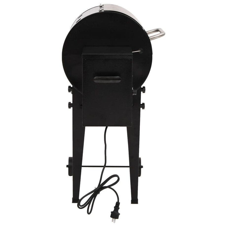 vidaXL Grill na pellet, czarny, 94 cm, żelazo