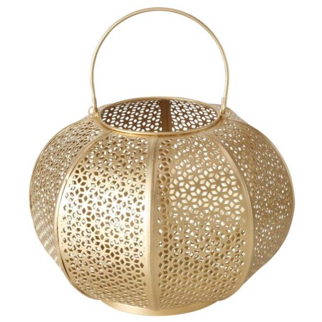 Lampion złoty orientalny SELIM, Ø 23 cm