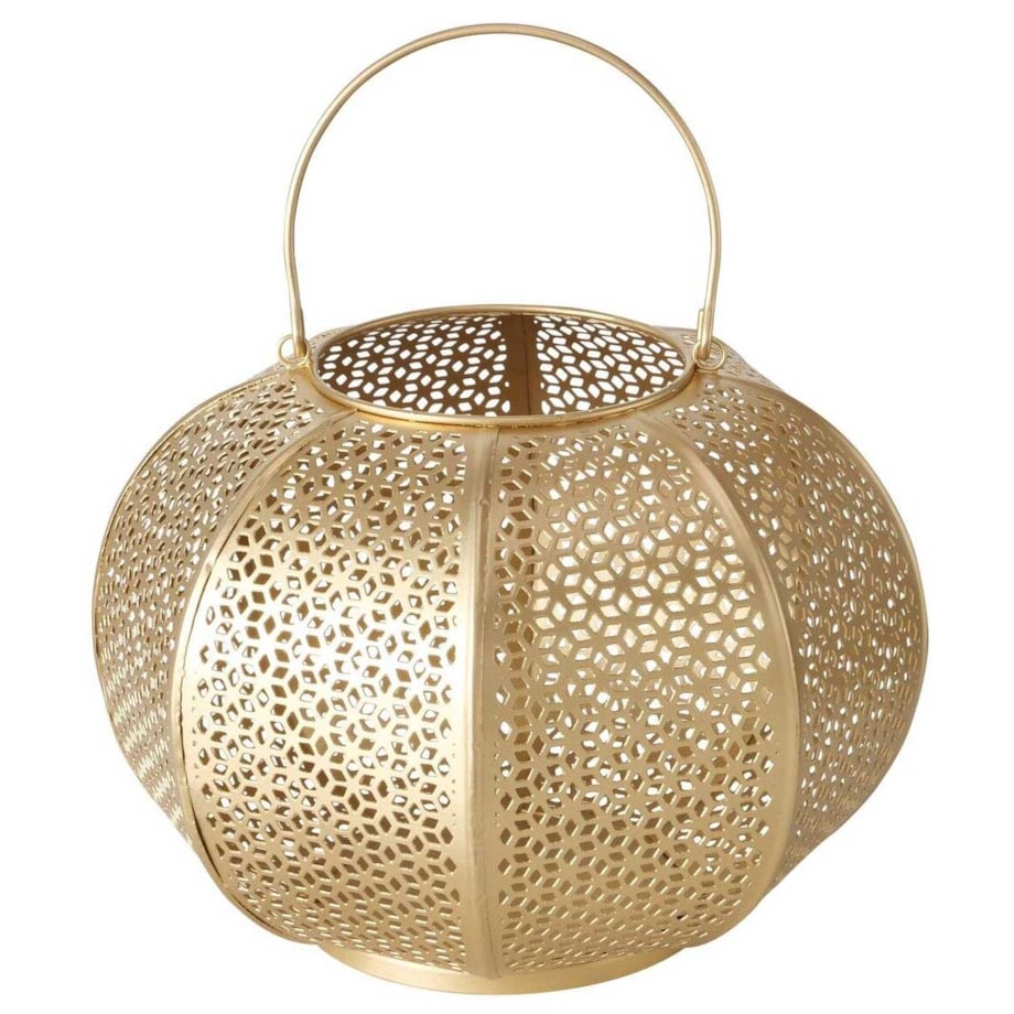 Lampion złoty orientalny SELIM, Ø 23 cm