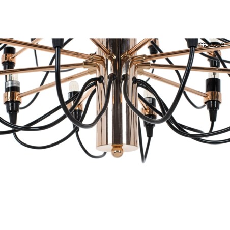 Lampa wisząca Gino MSE010100306 industrialna czarna złota