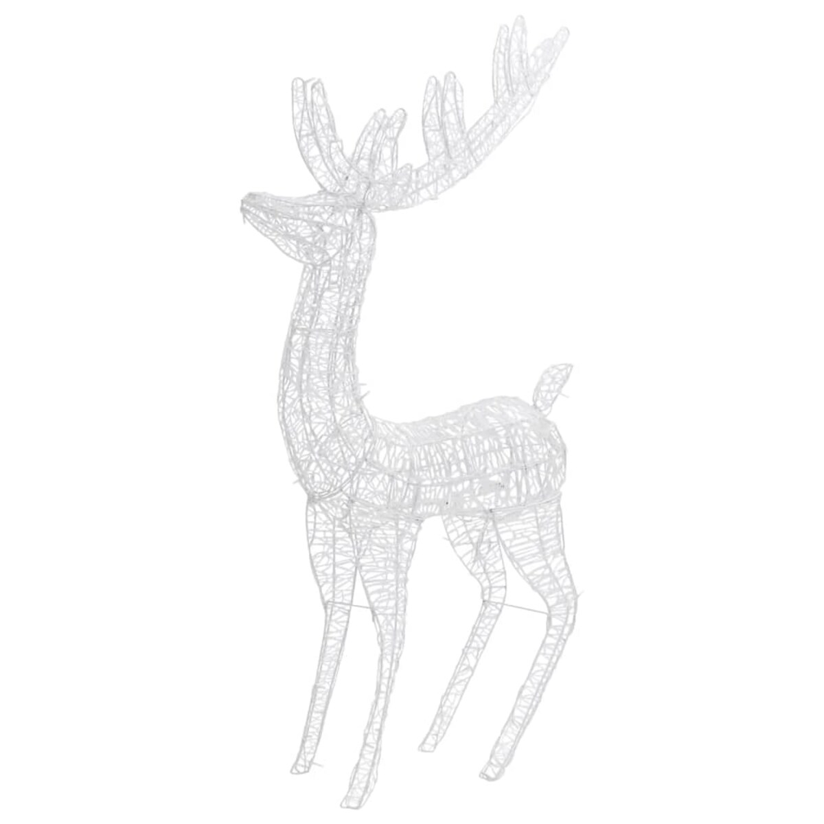 vidaXL Świąteczny renifer, akryl, 250 LED, 180 cm, niebieski