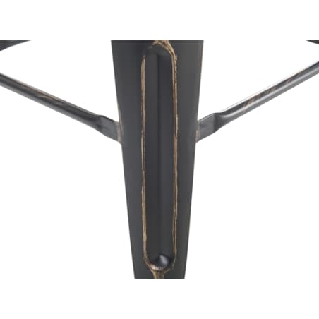Zestaw 2 stołków barowych metalowych 60 cm czarno-złoty CABRILLO