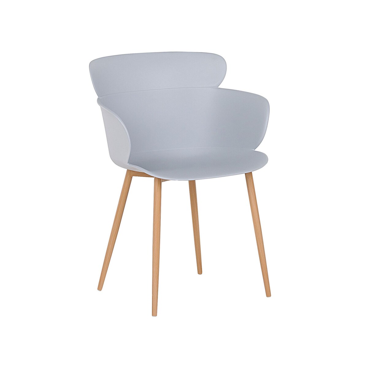 Zestaw 2 krzeseł do jadalni szary SUMKLEY