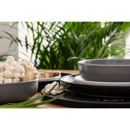 KONSIMO VICTO Elegancki zestaw obiadowy 6-osobowy wielokolorowy (18 elementów)