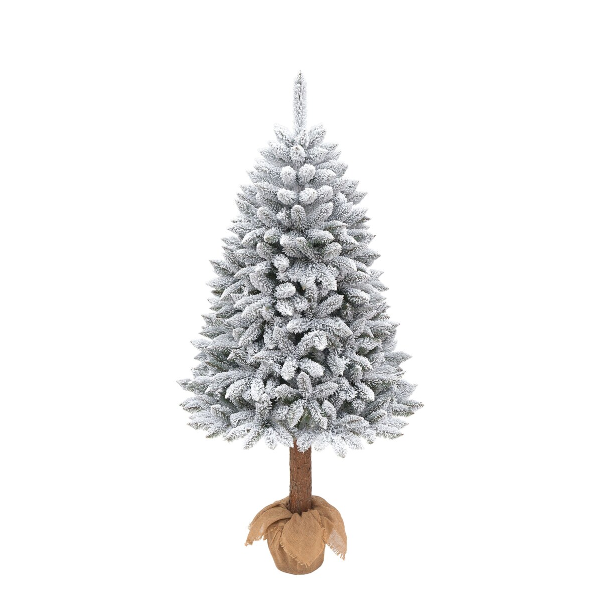 Choinka sztuczna Świerk skandynawski ośnieżony na pniu