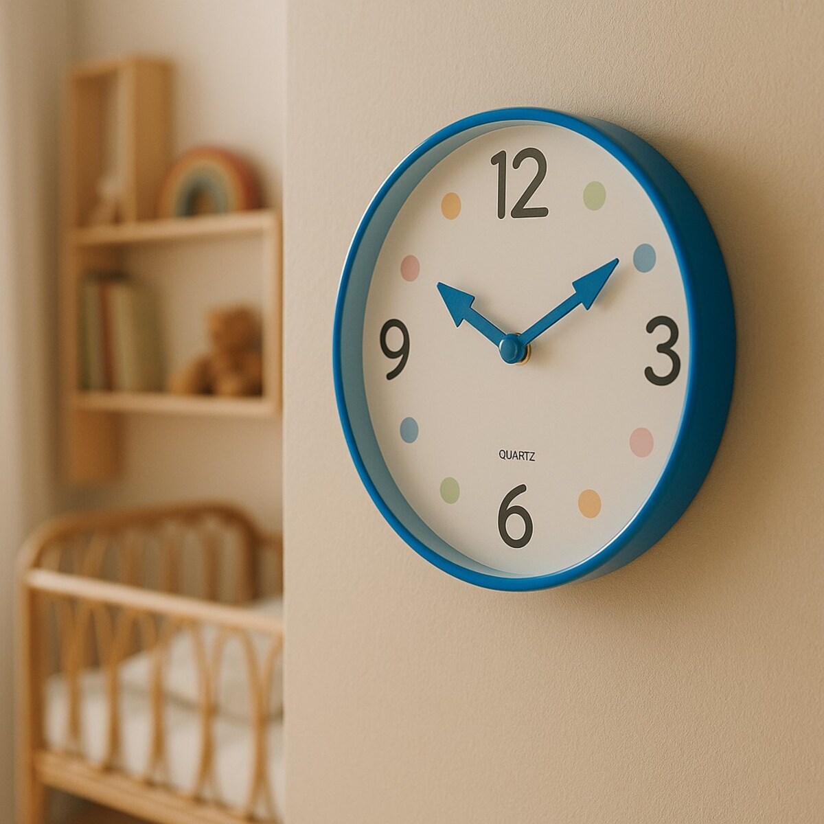Zegar do pokoju dziecka SAFI, Ø 25 cm