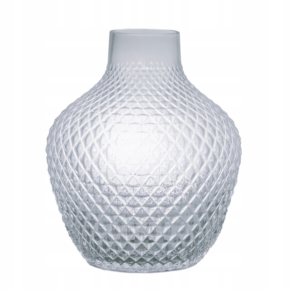 WAZON GRON szklany przezroczysty śr. 19cm