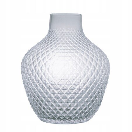 WAZON GRON szklany przezroczysty śr. 19cm