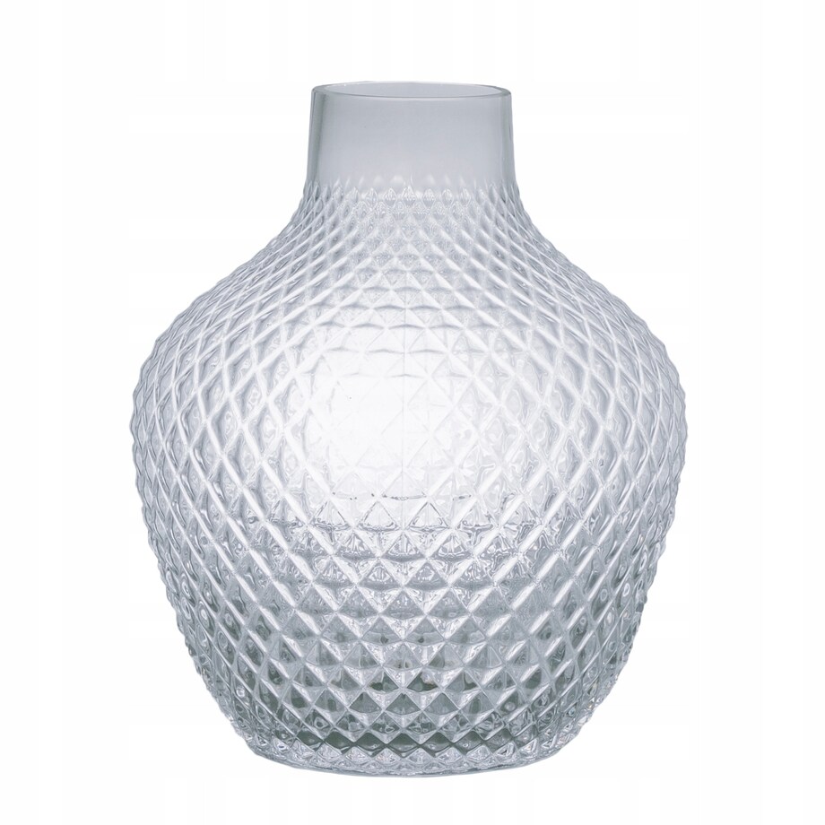 WAZON GRON szklany przezroczysty śr. 19cm