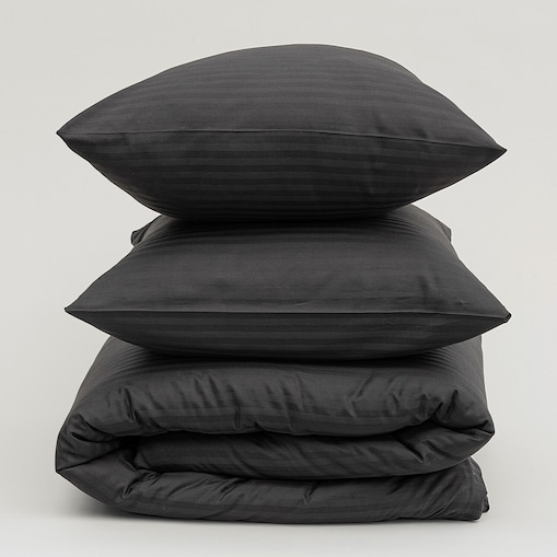 Pościel z satyny żakardowej Midnight Shadow 160x200 cm, 160x200 cm