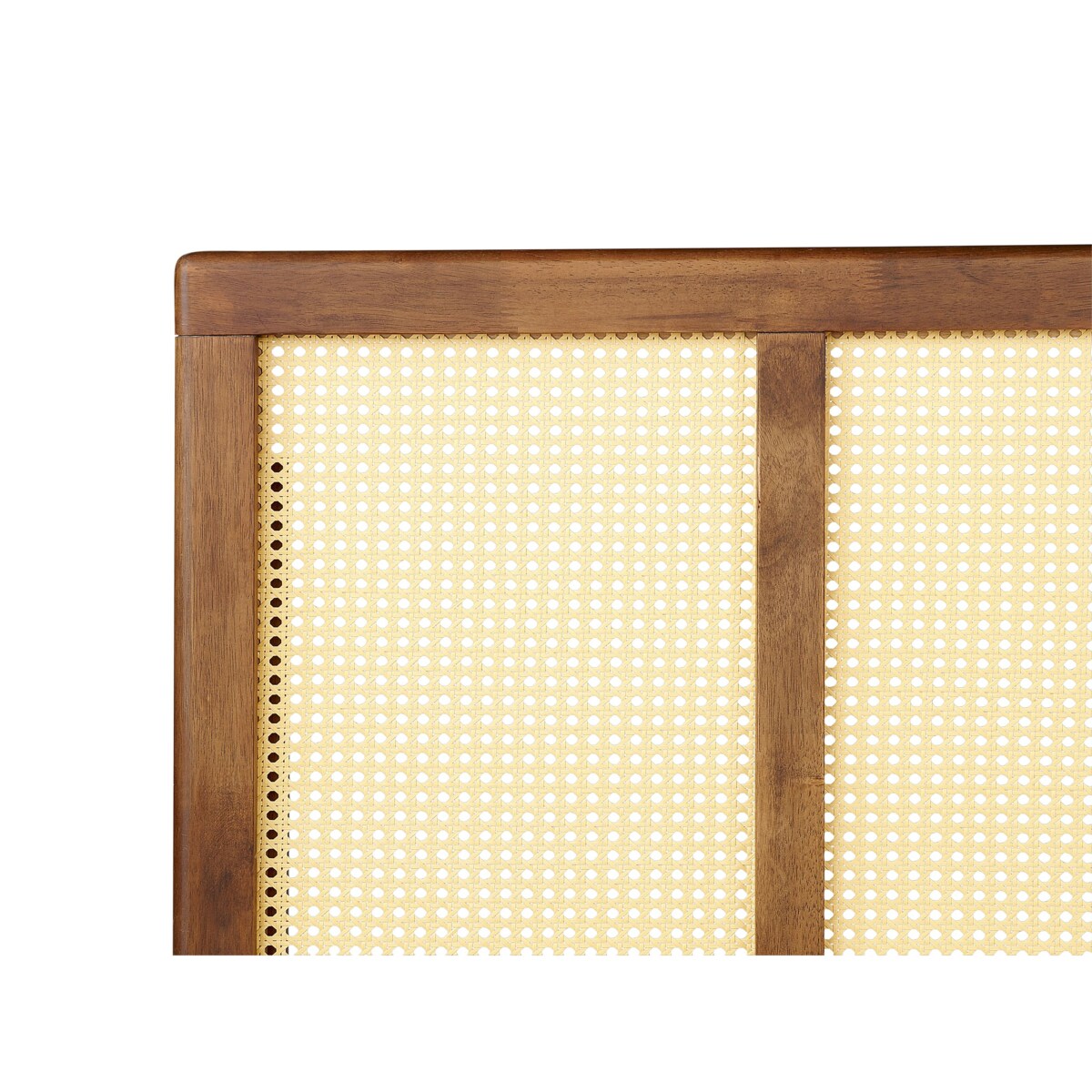 Łóżko Rattan AURAY 160 x 200 cm Brązowy