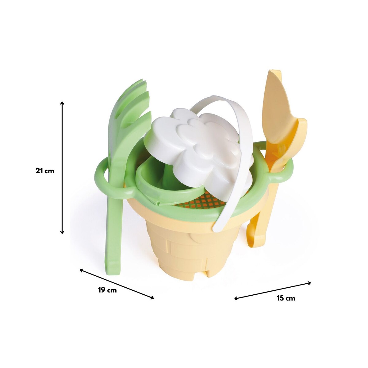 Słoneczny Poranek Zamek zestaw do piasku 6 el.