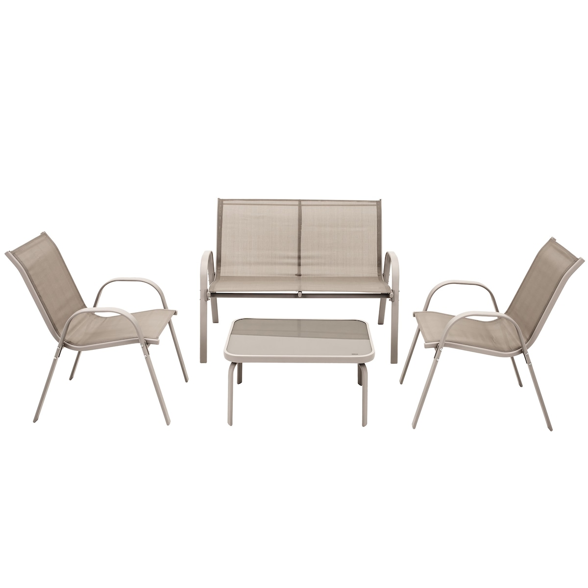 Zestaw meble ogrodowe 2 x krzesło sofa stolik komplet ogrodowy