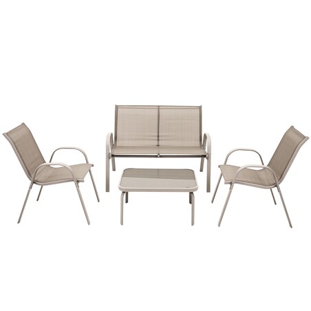 Zestaw meble ogrodowe 2 x krzesło sofa stolik komplet ogrodowy