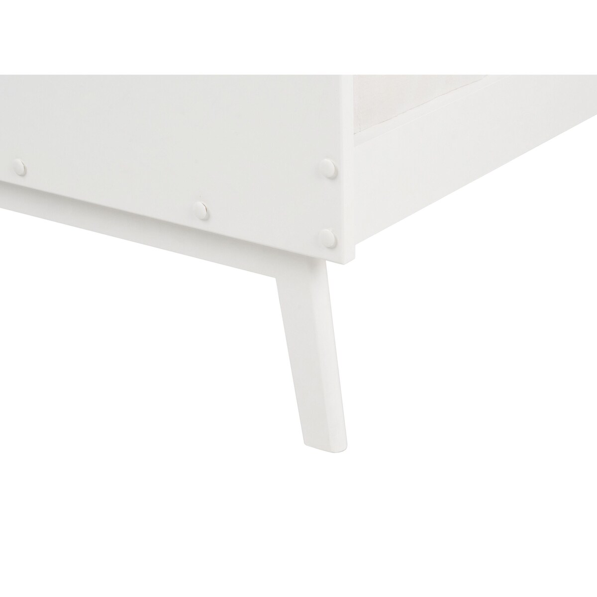 Łóżko drewniane 90 x 200 cm białe BONNAC