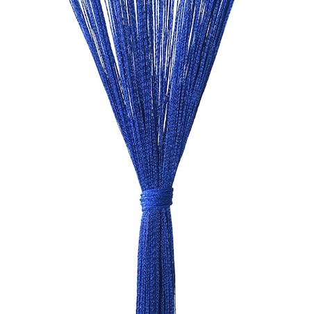 vidaXL Zasłony sznurkowe, 2 sztuki, 100 x 250 cm, niebieskie